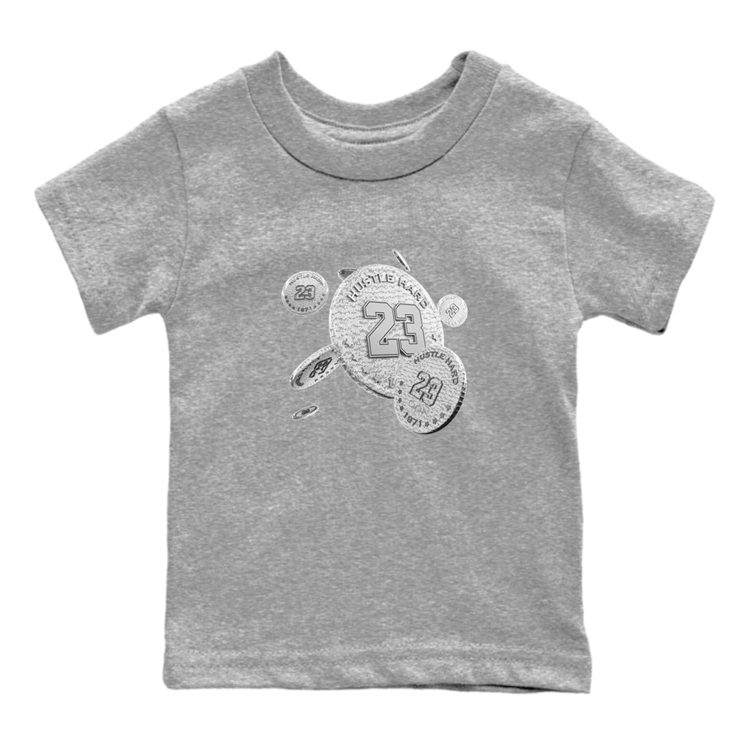Yeezy 350 Static shirt to match jordans Coin Drop sneaker tees Adidas Yeezy 350 Static SNRT Sneaker Release Tees Baby Toddler Heather Grey 2 T-Shirt