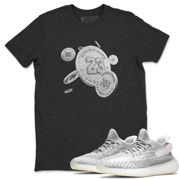 Yeezy 350 Static shirt to match jordans Coin Drop sneaker tees Adidas Yeezy 350 Static SNRT Sneaker Release Tees Unisex Charcoal Heather 1 T-Shirt