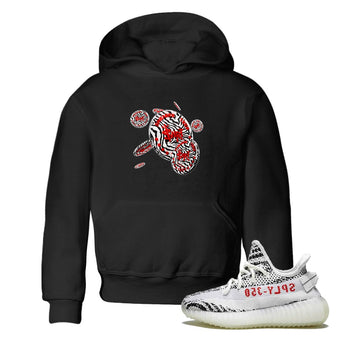 Yeezy 350 Zebra Sneaker Match Tees Coin Drop Sneaker Tees Yeezy Boost 350 V2 Zebra Sneaker Release Tees Kids Shirts Black 1