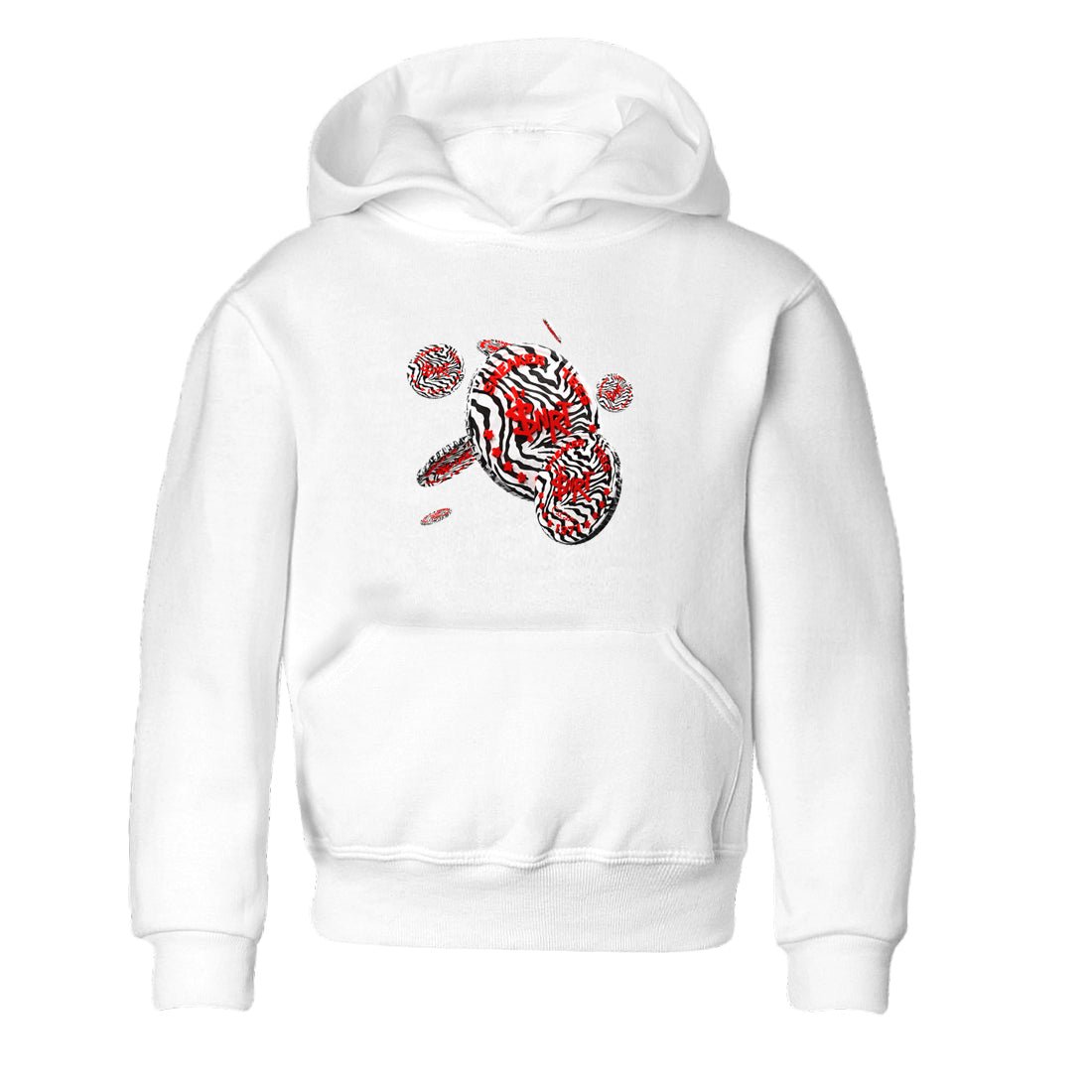 Yeezy 350 Zebra Sneaker Match Tees Coin Drop Sneaker Tees Yeezy Boost 350 V2 Zebra Sneaker Release Tees Kids Shirts White 2