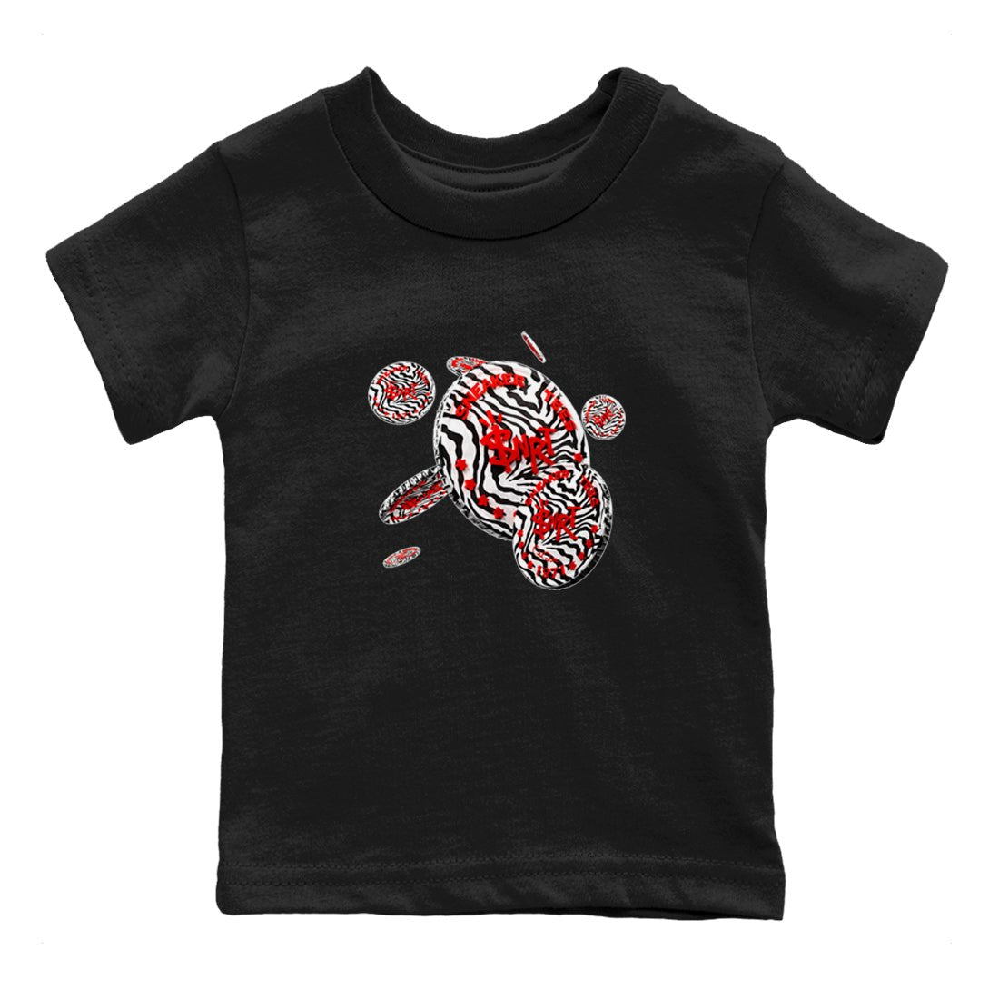 Yeezy 350 Zebra Sneaker Match Tees Coin Drop Sneaker Tees Yeezy Boost 350 V2 Zebra Sneaker Release Tees Kids Shirts Black 2