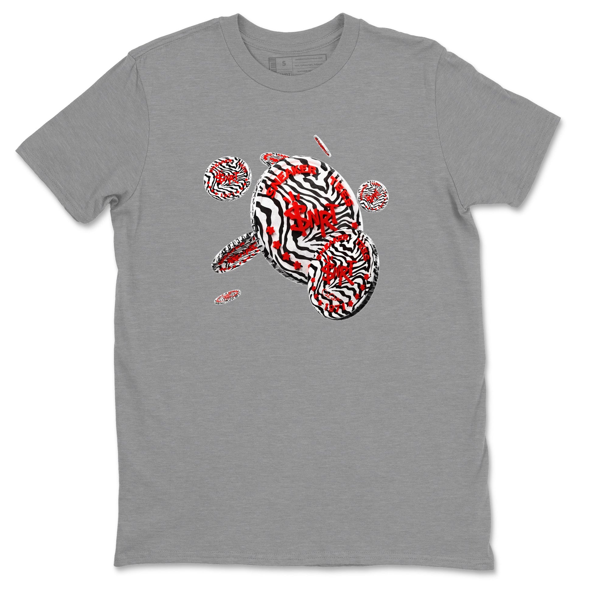 Yeezy 350 Zebra Sneaker Match Tees Coin Drop Sneaker Tees Yeezy Boost 350 V2 Zebra Sneaker Release Tees Unisex Shirts Heather Grey 2