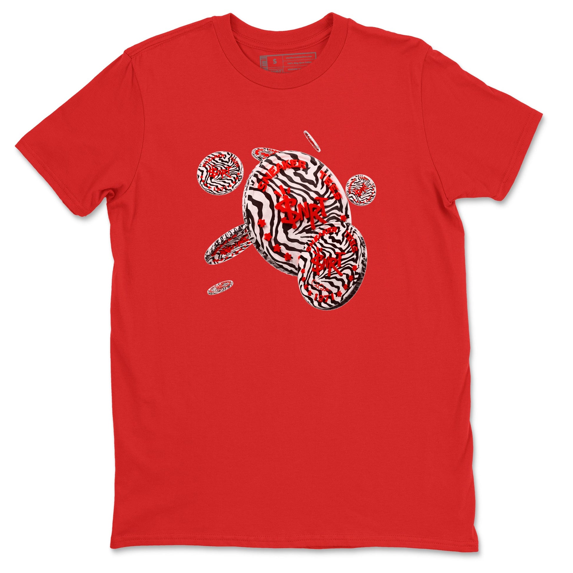 Yeezy 350 Zebra Sneaker Match Tees Coin Drop Sneaker Tees Yeezy Boost 350 V2 Zebra Sneaker Release Tees Unisex Shirts Red 2