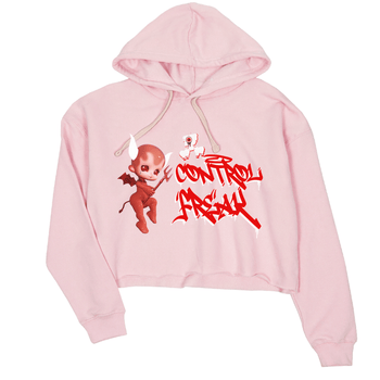 Air Jordan 1 University Red shirt to match jordans Control Freak sneaker tees Air Jordan 1 University Red SNRT Sneaker Tees Casual Crew Neck T-Shirt Pink 2 Crop T-Shirt