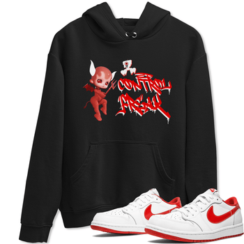 Air Jordan 1 University Red shirt to match jordans Control Freak sneaker tees Air Jordan 1 University Red SNRT Sneaker Tees Casual Crew Neck T-Shirt Unisex Black 1 T-Shirt