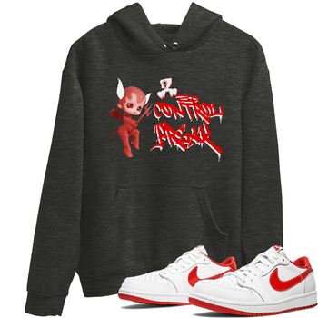 Air Jordan 1 University Red shirt to match jordans Control Freak sneaker tees Air Jordan 1 University Red SNRT Sneaker Tees Casual Crew Neck T-Shirt Unisex Charcoal Heather 1 T-Shirt