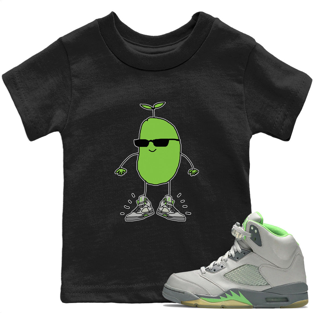 Jordan 5 Green Bean Sneaker Match Tees Cool Beans Sneaker Tees Jordan 5 Green Bean Sneaker Release Tees Kids Shirts