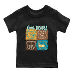 Air Jordan 4 GS Cacao Wow Match To Jordans Cool Bears Sneaker Tees Air Jordan 4 Cacao Wow SNRT Sneaker Release Tees Kids Shirts Black 2