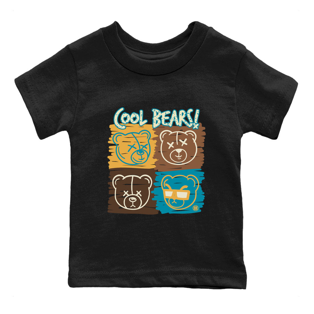 Air Jordan 4 GS Cacao Wow Match To Jordans Cool Bears Sneaker Tees Air Jordan 4 Cacao Wow SNRT Sneaker Release Tees Kids Shirts Black 2