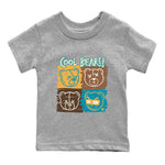 Air Jordan 4 GS Cacao Wow Match To Jordans Cool Bears Sneaker Tees Air Jordan 4 Cacao Wow SNRT Sneaker Release Tees Kids Shirts Heather Grey 2