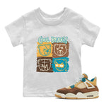 Air Jordan 4 GS Cacao Wow Match To Jordans Cool Bears Sneaker Tees Air Jordan 4 Cacao Wow SNRT Sneaker Release Tees Kids Shirts White 1