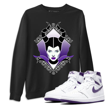 Jordan 1 WMNS Court Purple Sneaker Match Tees Court Purple Evil Sneaker Tees Jordan 1 WMNS Court Purple Sneaker Release Tees Unisex Shirts