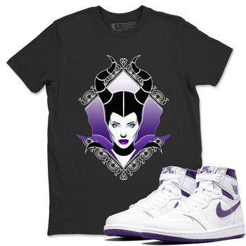 Jordan 1 WMNS Court Purple Sneaker Match Tees Court Purple Evil Sneaker Tees Jordan 1 WMNS Court Purple Sneaker Release Tees Unisex Shirts