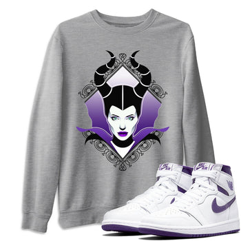 Jordan 1 WMNS Court Purple Sneaker Match Tees Court Purple Evil Sneaker Tees Jordan 1 WMNS Court Purple Sneaker Release Tees Unisex Shirts
