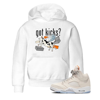 5s Craft shirt to match jordans Cow Got Kicks sneaker tees Air Jordan 5 Craft SNRT sneaker release tees baby toddler White 1 cotton Shirt
