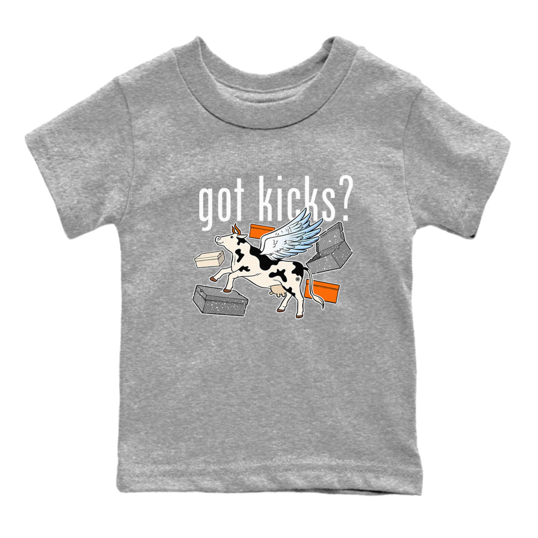 5s Craft shirt to match jordans Cow Got Kicks sneaker tees Air Jordan 5 Craft SNRT sneaker release tees baby toddler Heather Grey 2 cotton Shirt