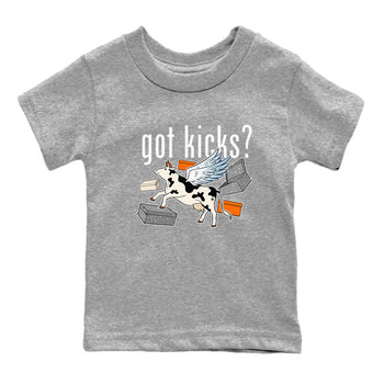 5s Craft shirt to match jordans Cow Got Kicks sneaker tees Air Jordan 5 Craft SNRT sneaker release tees baby toddler Heather Grey 2 cotton Shirt