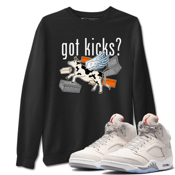 5s Craft shirt to match jordans Cow Got Kicks sneaker tees Air Jordan 5 Craft SNRT Sneaker Release Tees unisex cotton Black 1 crew neck shirt