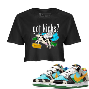 Nike Dunk Chunky Dunky shirt to match jordans Cow Got Kicks sneaker tees Dunks Chunky Dunky SNRT Sneaker Release Tees Black 1 crop length shirt