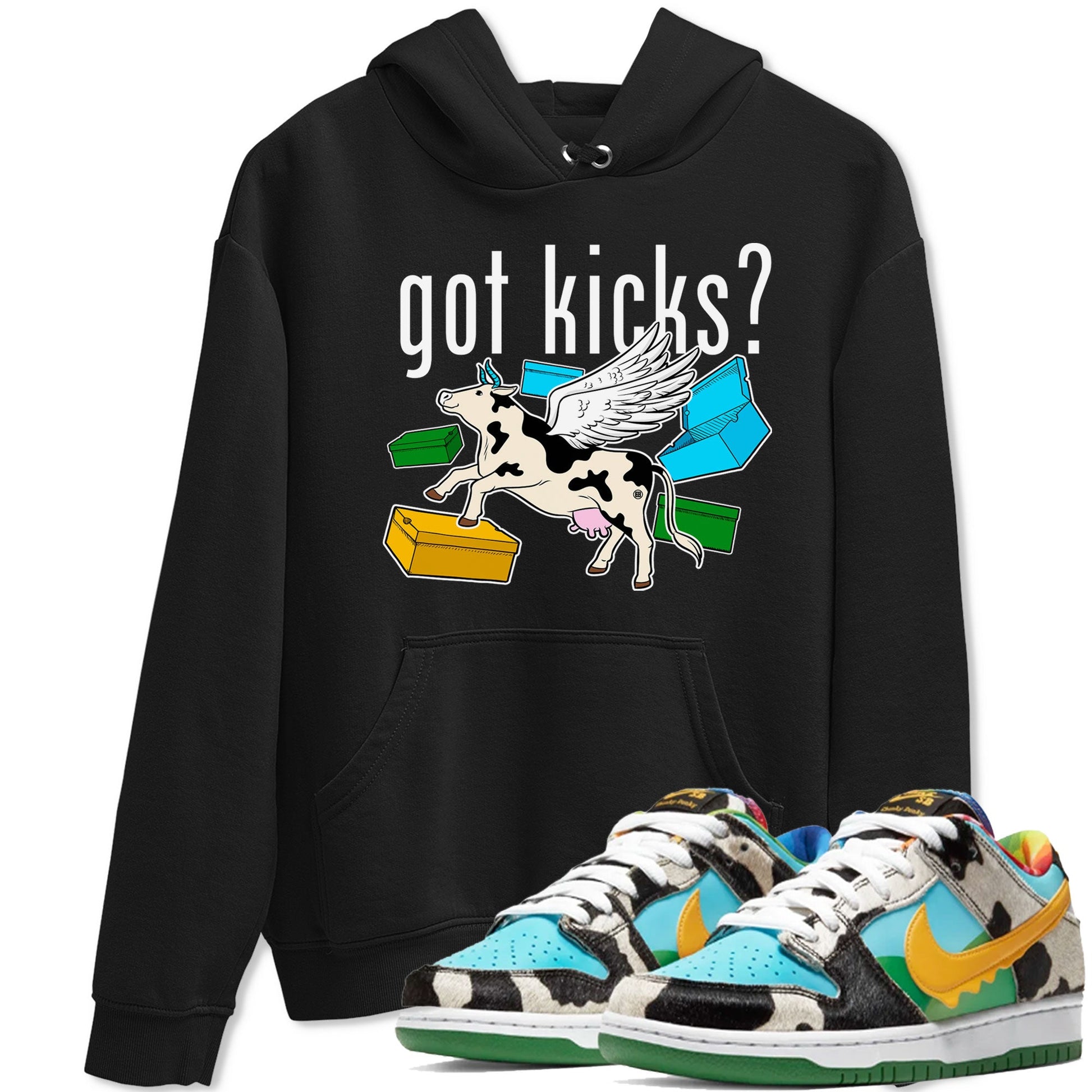 Nike Dunk Chunky Dunky shirt to match jordans Cow Got Kicks sneaker tees Dunks Chunky Dunky SNRT Sneaker Release Tees unisex cotton Black 1 crew neck shirt