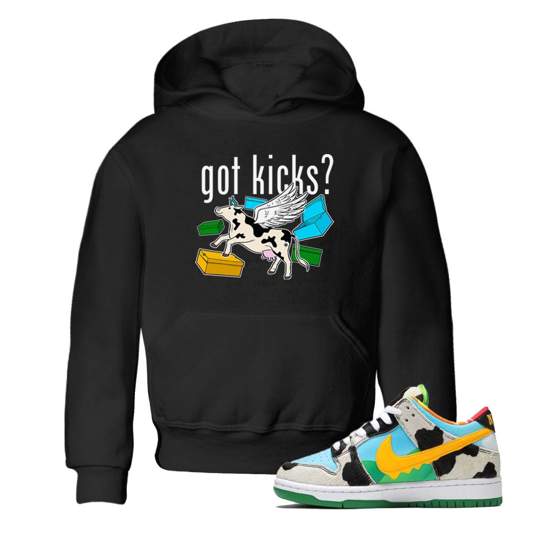 Nike Dunk Chunky Dunky shirt to match jordans Cow Got Kicks sneaker tees Dunks Chunky Dunky SNRT Sneaker release tees baby toddler Black 1 cotton Shirt
