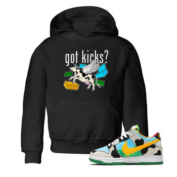 Nike Dunk Chunky Dunky shirt to match jordans Cow Got Kicks sneaker tees Dunks Chunky Dunky SNRT Sneaker release tees baby toddler Black 1 cotton Shirt