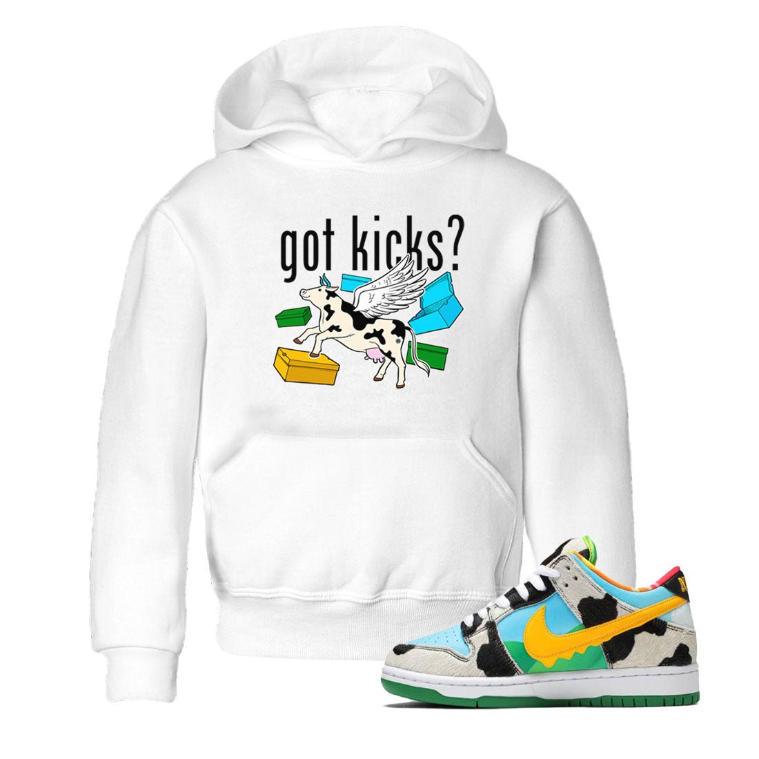 Nike Dunk Chunky Dunky shirt to match jordans Cow Got Kicks sneaker tees Dunks Chunky Dunky SNRT Sneaker release tees baby toddler White 1 cotton Shirt
