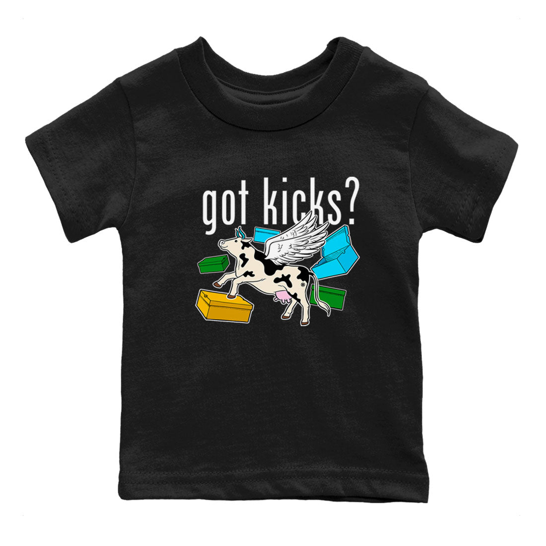 Nike Dunk Chunky Dunky shirt to match jordans Cow Got Kicks sneaker tees Dunks Chunky Dunky SNRT Sneaker release tees baby toddler Black 2 cotton Shirt