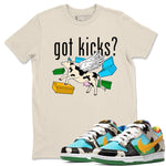 Nike Dunk Chunky Dunky shirt to match jordans Cow Got Kicks sneaker tees Dunks Chunky Dunky SNRT Sneaker Release Tees unisex cotton Natural 1 crew neck shirt