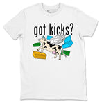 Nike Dunk Chunky Dunky shirt to match jordans Cow Got Kicks sneaker tees Dunks Chunky Dunky SNRT Sneaker Release Tees unisex cotton White 2 crew neck shirt