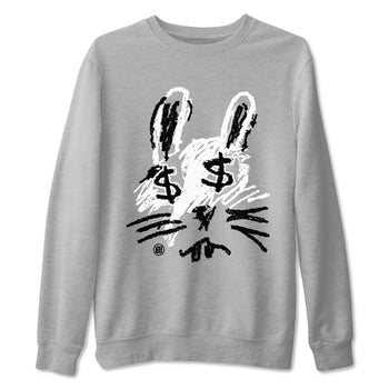 1s Black White shirt to match jordans Crayon Bunny sneaker tees Air Jordan 1 Black White SNRT Sneaker Release Tees unisex cotton Heather Grey 2 crew neck shirt