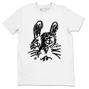 1s Black White shirt to match jordans Crayon Bunny sneaker tees Air Jordan 1 Black White SNRT Sneaker Release Tees unisex cotton White 2 crew neck shirt