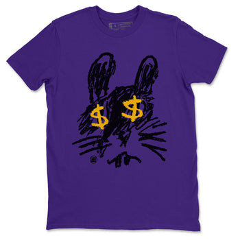 Air Jordan 12 Field Purple Sneaker Match Tees Crayon Bunny Sneaker Tees AJ12 Field Purple SNRT Sneaker Release Tees Unisex Shirts Purple 2