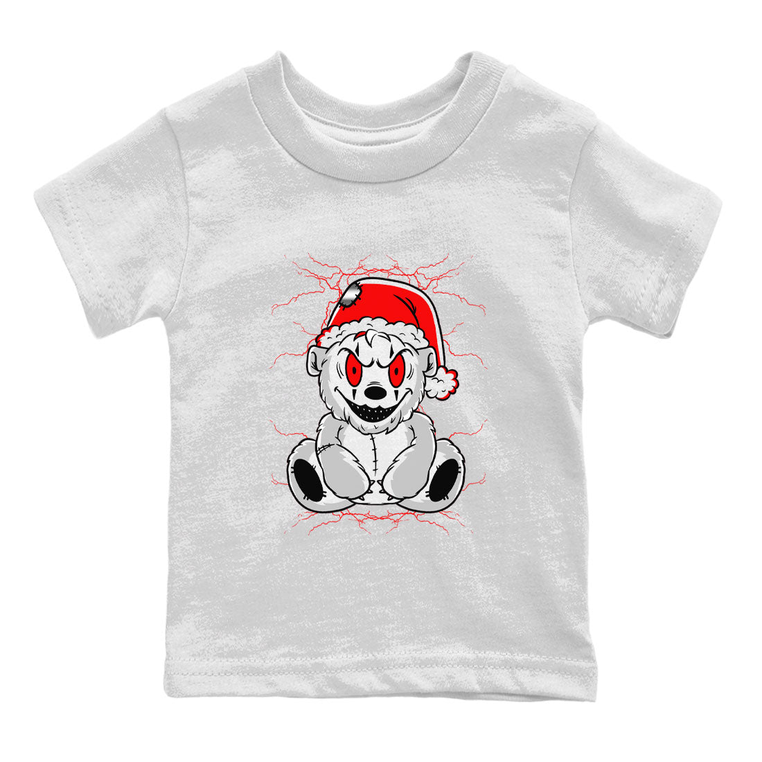 Air Jordan 12 Cherry shirt to match jordans Creepy Bear sneaker matching t-shirt 12s Cherry SNRT Sneaker Release Tees Baby Toddler White 2 T-Shirt