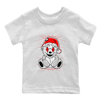 Air Jordan 12 Cherry shirt to match jordans Creepy Bear sneaker matching t-shirt 12s Cherry SNRT Sneaker Release Tees Baby Toddler White 2 T-Shirt