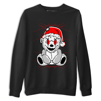 Air Jordan 12 Cherry shirt to match jordans Creepy Bear sneaker matching t-shirt 12s Cherry SNRT Sneaker Release Tees Unisex Black 2 T-Shirt