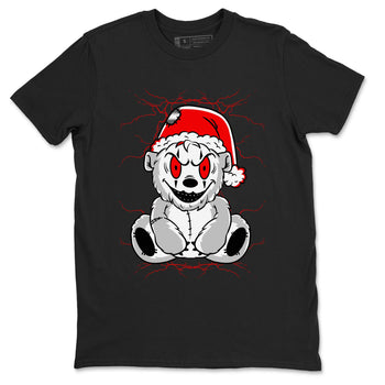 Air Jordan 12 Cherry shirt to match jordans Creepy Bear sneaker matching t-shirt 12s Cherry SNRT Sneaker Release Tees Unisex Black 2 T-Shirt