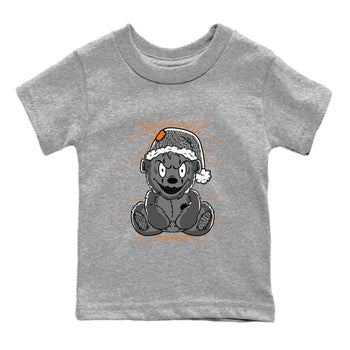 Air Jordan 3 Fear shirt to match jordans Creepy Bear sneaker tees Air Jordan 3 Retro Fear SNRT Sneaker Release Tees Crew Neck T-ShirtBaby Toddler Heather Grey 2 T-Shirt