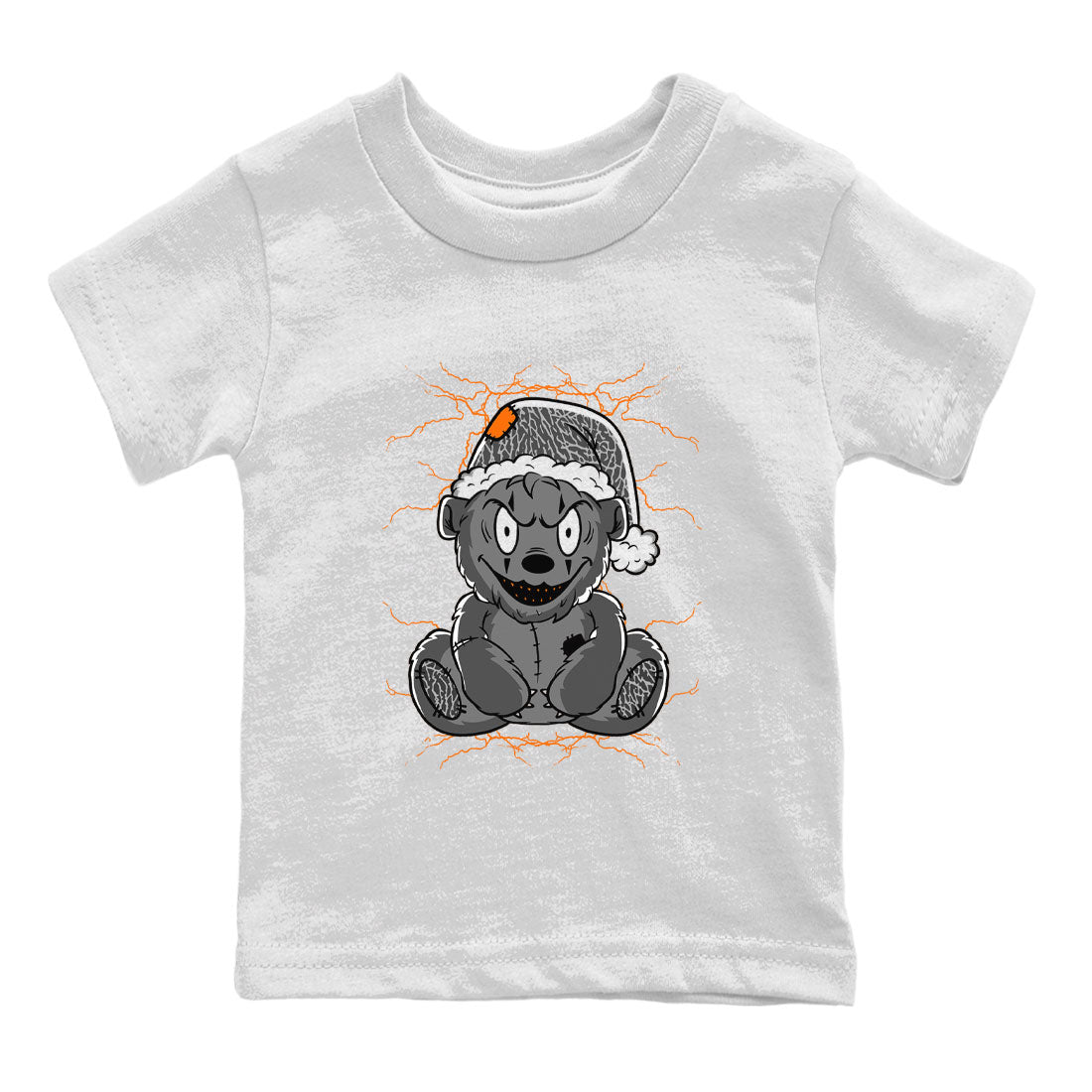 Air Jordan 3 Fear shirt to match jordans Creepy Bear sneaker tees Air Jordan 3 Retro Fear SNRT Sneaker Release Tees Crew Neck T-ShirtBaby Toddler White 2 T-Shirt