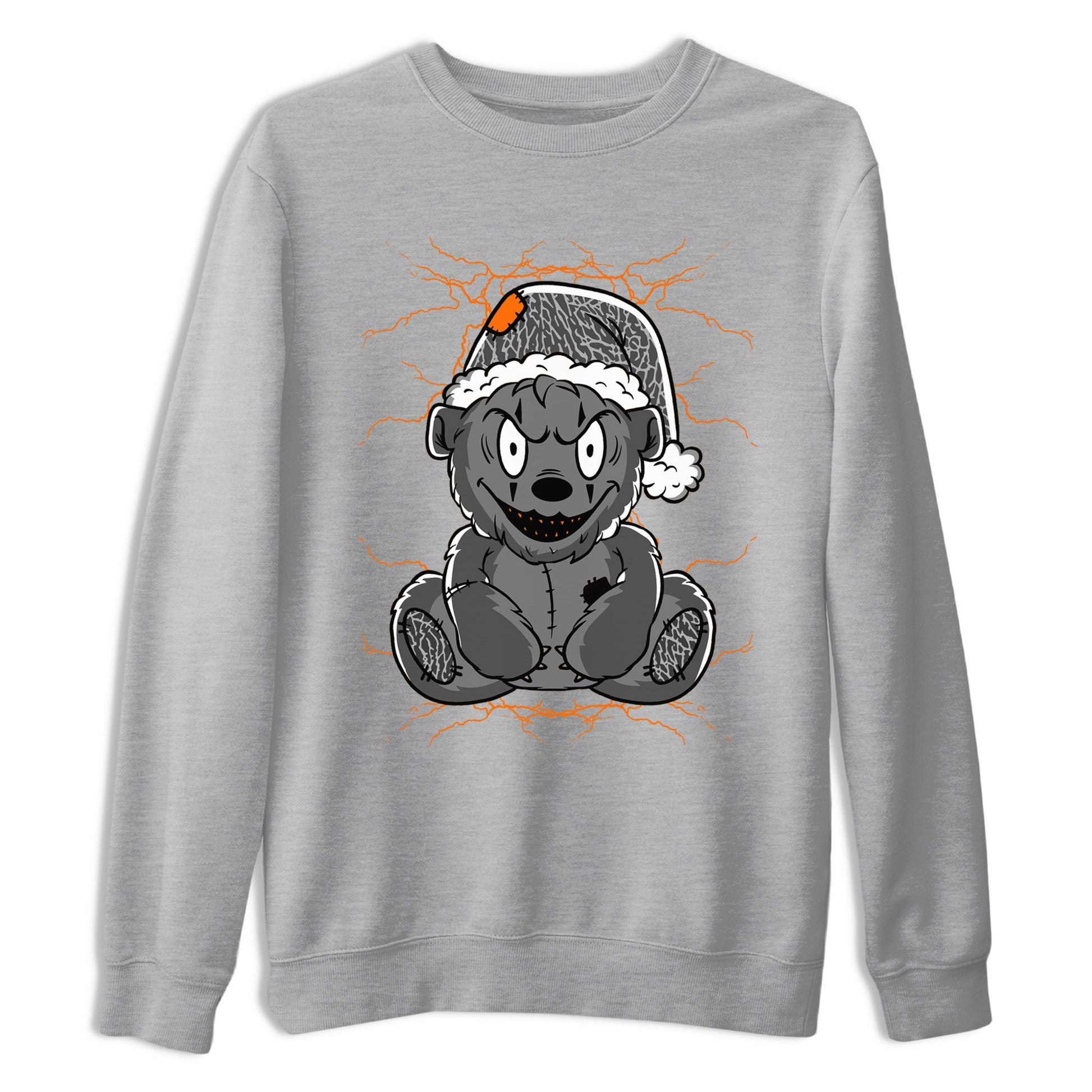 Air Jordan 3 Fear shirt to match jordans Creepy Bear sneaker tees Air Jordan 3 Retro Fear SNRT Sneaker Release Tees Crew Neck T-ShirtUnisex Heather Grey 2 T-Shirt