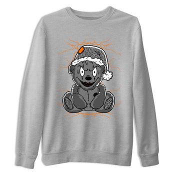 Air Jordan 3 Fear shirt to match jordans Creepy Bear sneaker tees Air Jordan 3 Retro Fear SNRT Sneaker Release Tees Crew Neck T-ShirtUnisex Heather Grey 2 T-Shirt