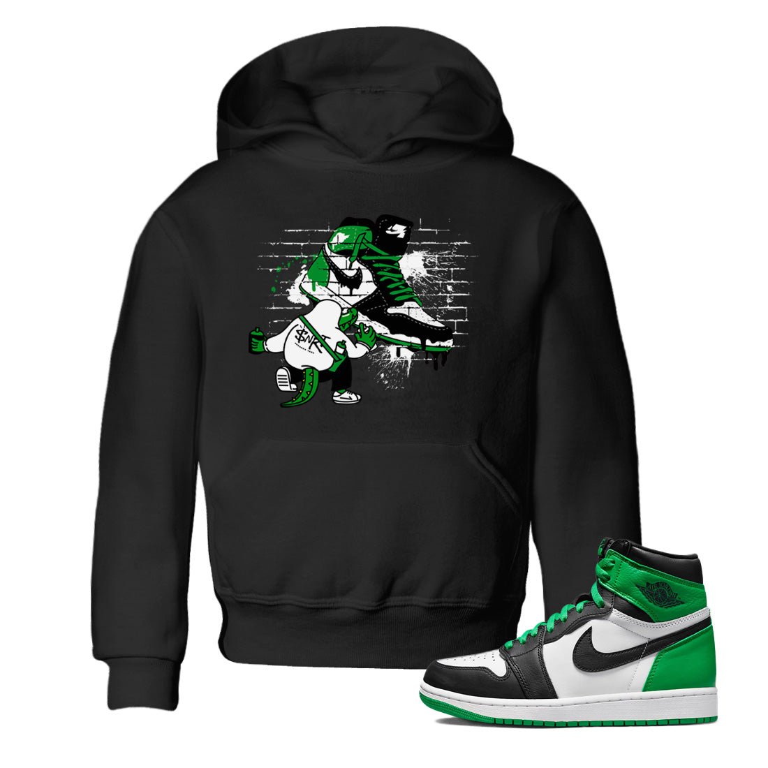 Air Jordan 1 Celtics Sneaker Match Tees Crocodile Artist Sneaker Tees Air Jordan 1 Retro Celtics Sneaker Release Tees Kids Shirts Black 1