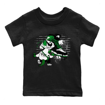 Air Jordan 1 Celtics Sneaker Match Tees Crocodile Artist Sneaker Tees Air Jordan 1 Retro Celtics Sneaker Release Tees Kids Shirts Black 2