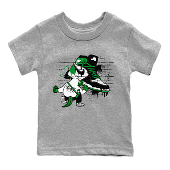 Air Jordan 1 Celtics Sneaker Match Tees Crocodile Artist Sneaker Tees Air Jordan 1 Retro Celtics Sneaker Release Tees Kids Shirts Heather Grey 2
