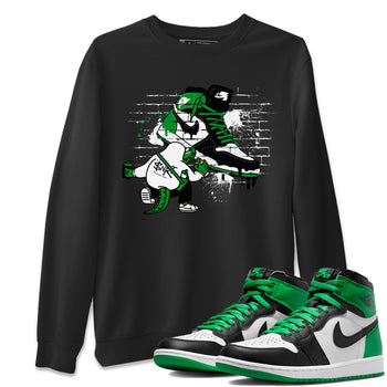 Air Jordan 1 Celtics Sneaker Match Tees Crocodile Artist Sneaker Tees Air Jordan 1 Retro Celtics Sneaker Release Tees Unisex Shirts Black 1