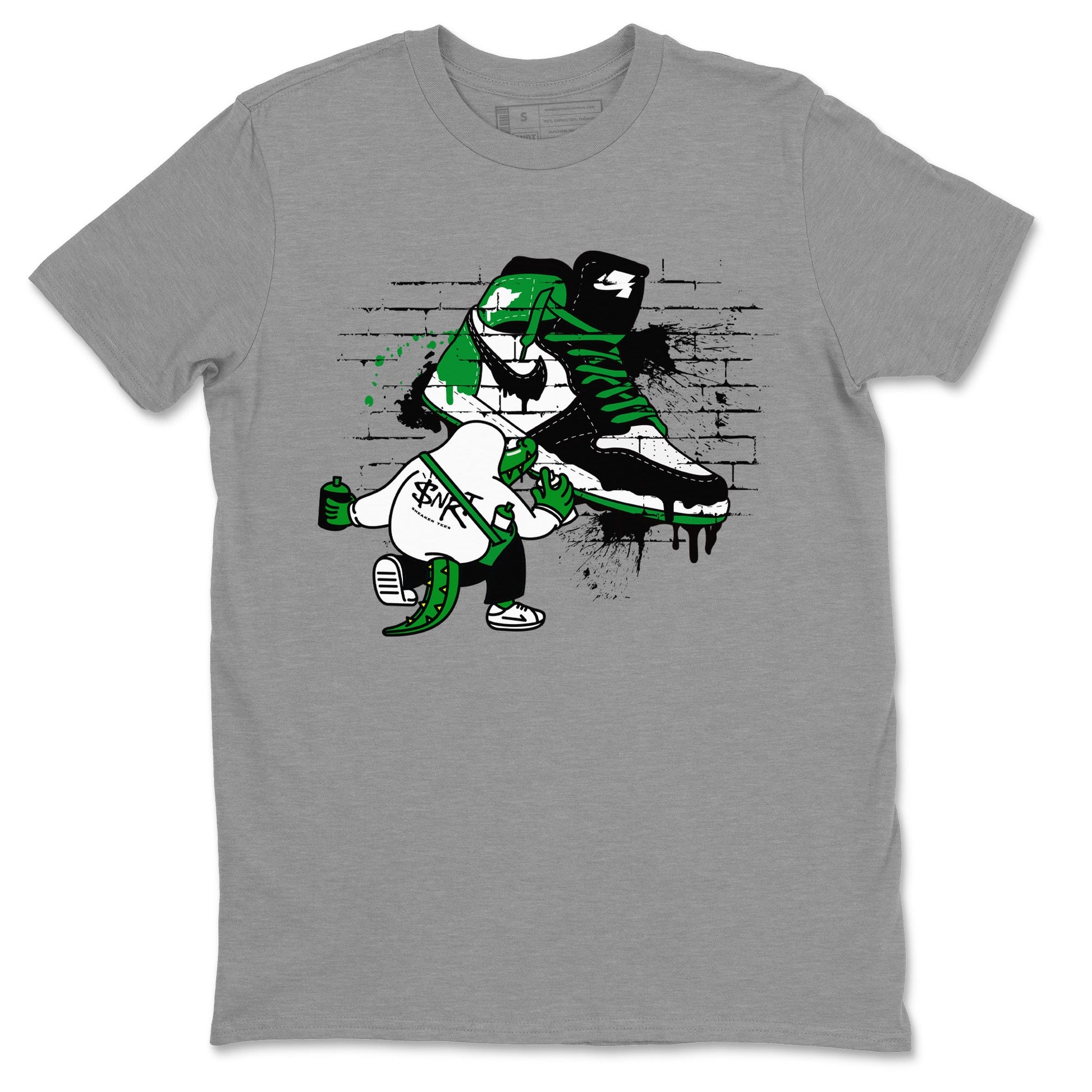 Air Jordan 1 Celtics Sneaker Match Tees Crocodile Artist Sneaker Tees Air Jordan 1 Retro Celtics Sneaker Release Tees Unisex Shirts Heather Grey 2