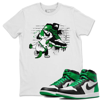 Air Jordan 1 Celtics Sneaker Match Tees Crocodile Artist Sneaker Tees Air Jordan 1 Retro Celtics Sneaker Release Tees Unisex Shirts White 1