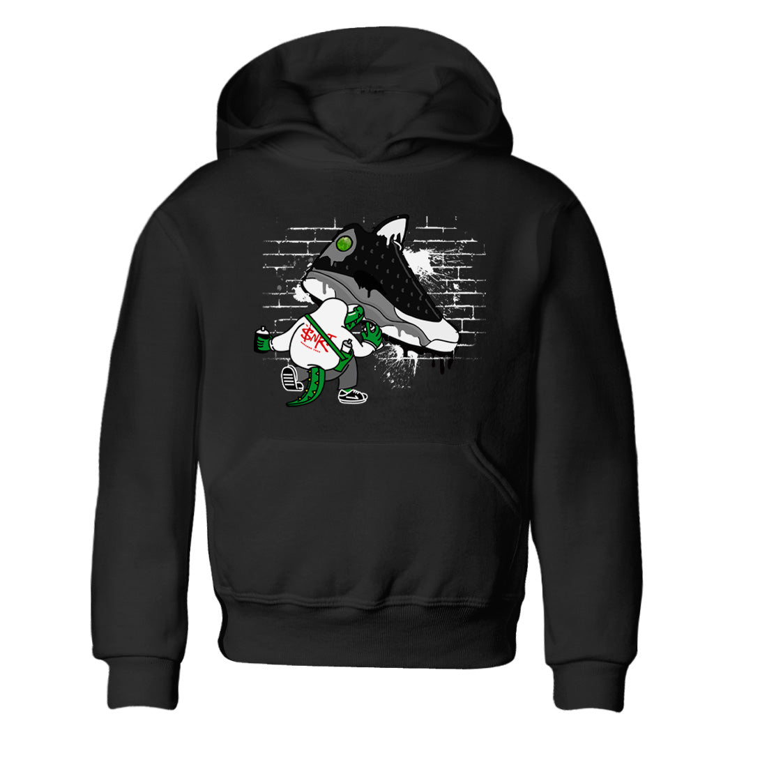 Air Jordan 13 Black Flint Sneaker Match Tees Crocodile Artist Sneaker Tees Air Jordan 13 Retro Black Flint Sneaker Release Tees Kids Shirts Black 2