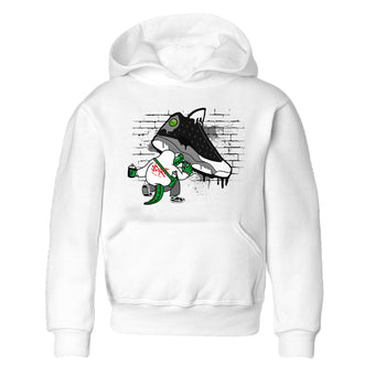 Air Jordan 13 Black Flint Sneaker Match Tees Crocodile Artist Sneaker Tees Air Jordan 13 Retro Black Flint Sneaker Release Tees Kids Shirts White 2