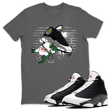 Air Jordan 13 Black Flint Sneaker Match Tees Crocodile Artist Sneaker Tees Air Jordan 13 Retro Black Flint Sneaker Release Tees Unisex Shirts Cool Grey 1